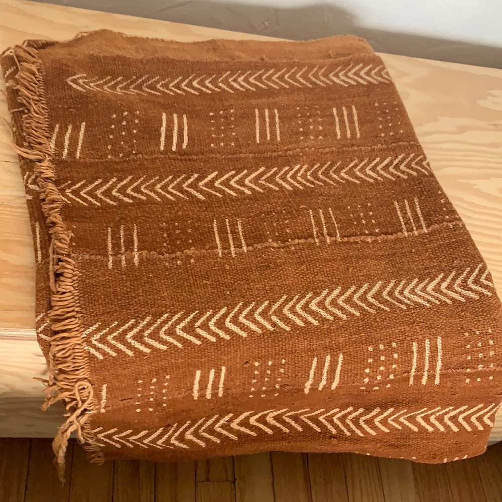 Rust colored mud cloth